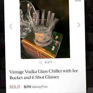 Vintage Glass Vodka Chiller